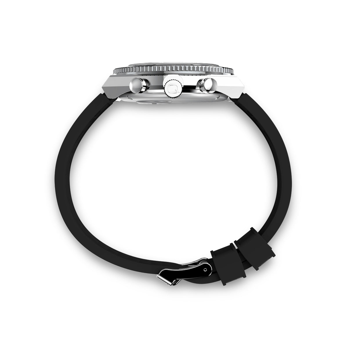 Timex Q Rubber Strap GMT Chronograph