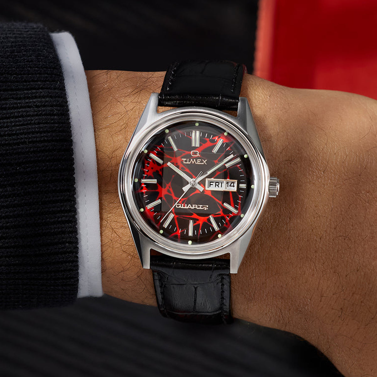 Timex Q Red Vega 1978 Reissue Watch