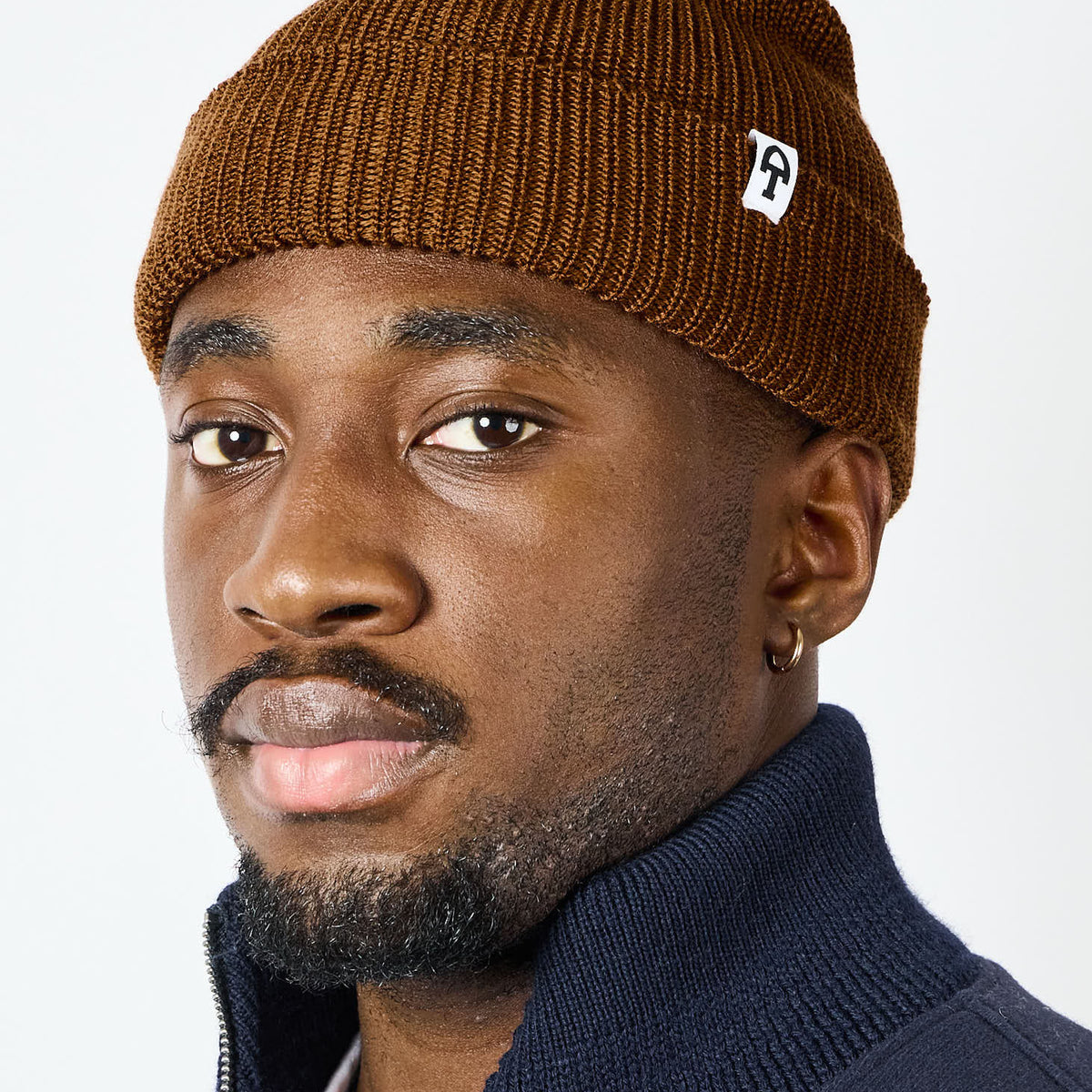 American Trench Merino Cardigan Stitch Beanie