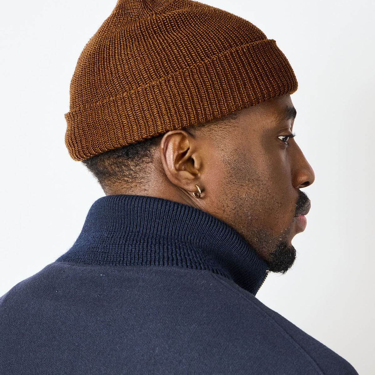 American Trench Merino Cardigan Stitch Beanie