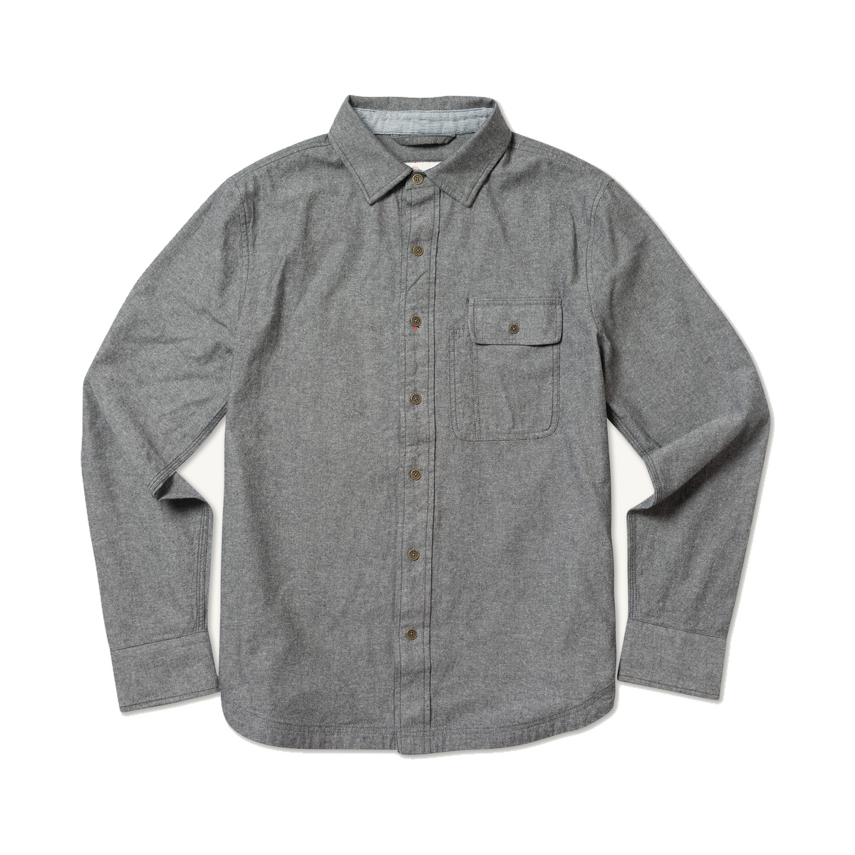 Imperfects Tradesman Button-Down in Chambray Obsidian