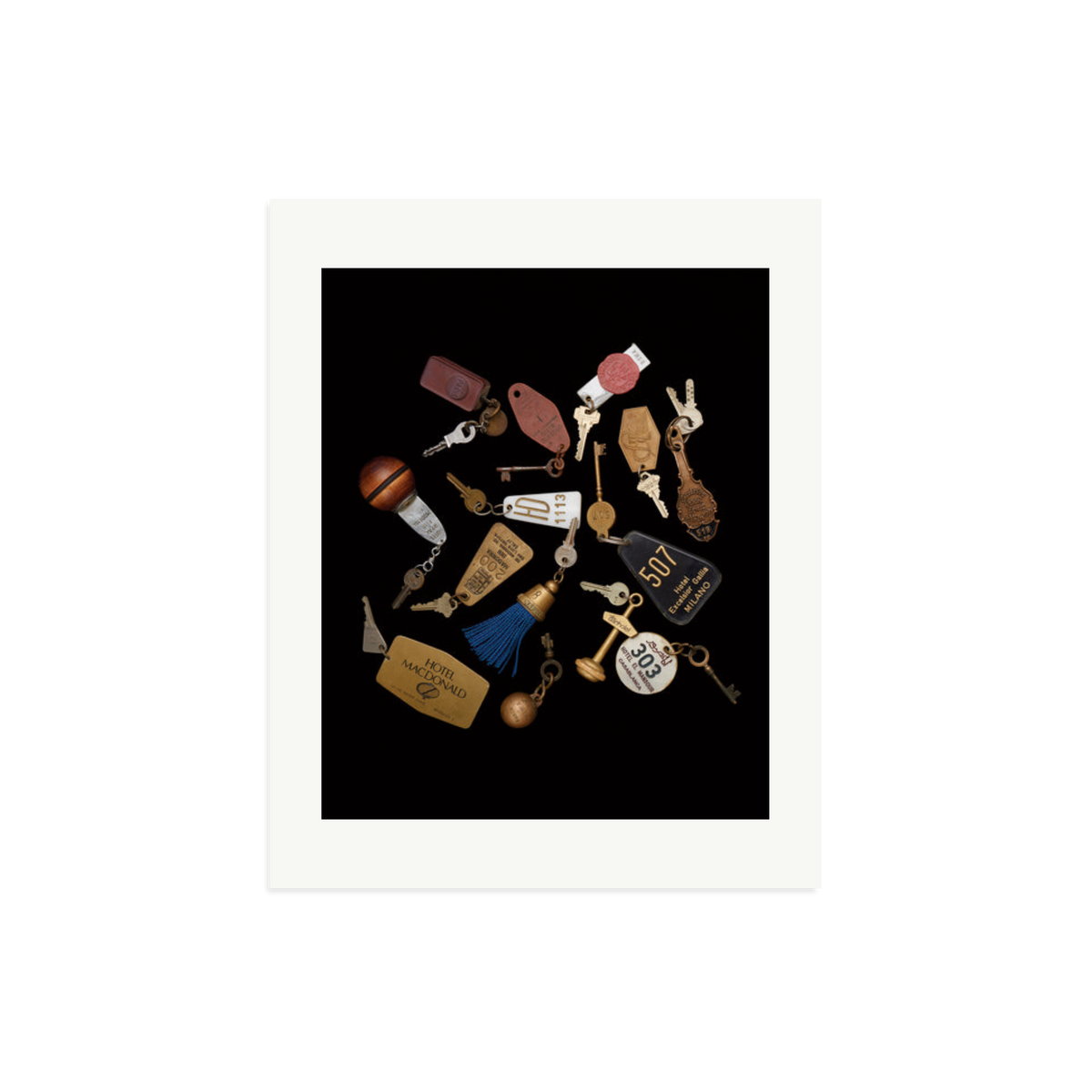 Travel Keys Framed Print Print Only Medium