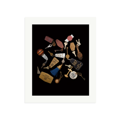 Travel Keys Framed Print Print Only Large