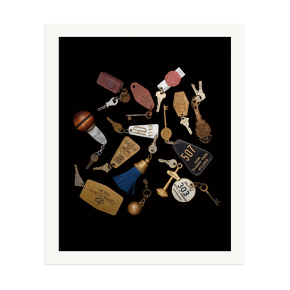 Travel Keys Framed Print Print Only XXL