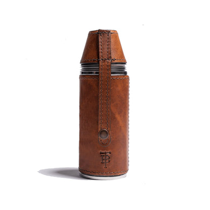 Tom Beckbe 8oz Bottle Flask Chestnut