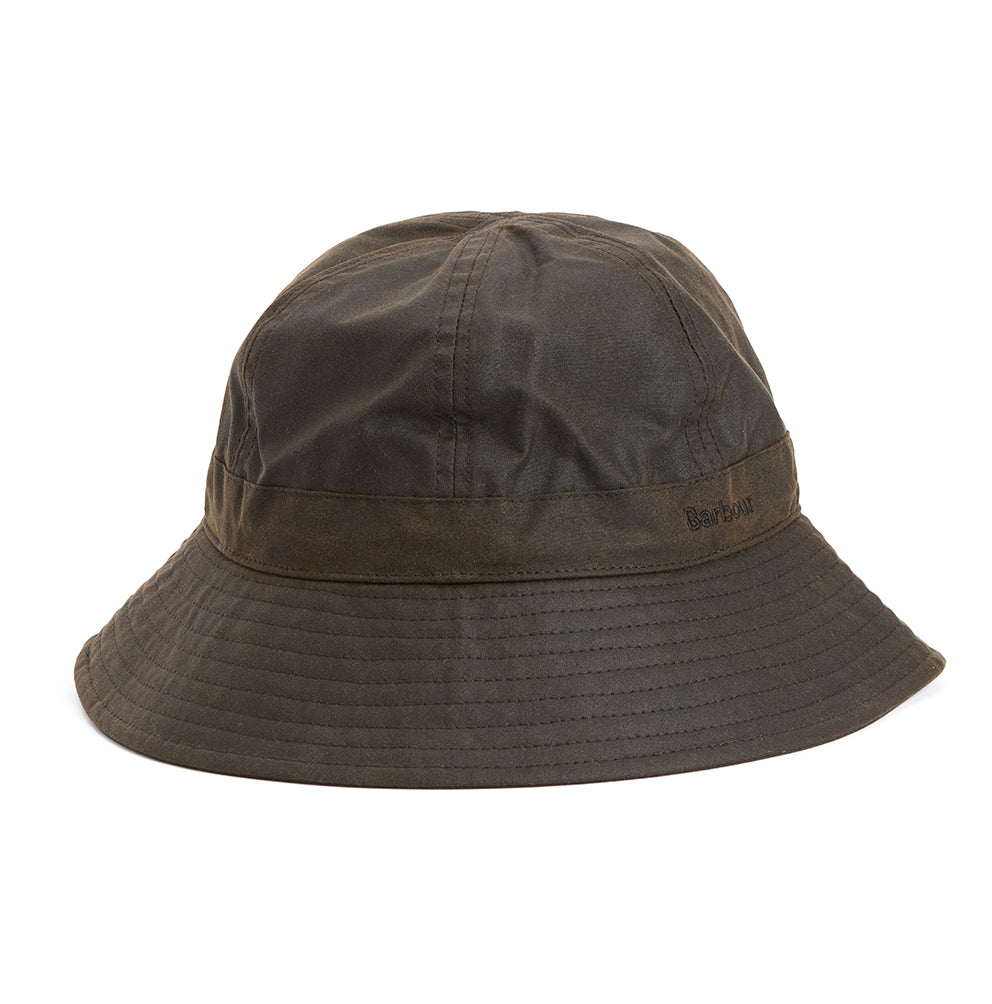 Barbour Wax Bucket Hat Olive