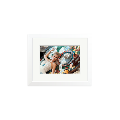 Ursula Andress at Casino Royale Framed Print White Small
