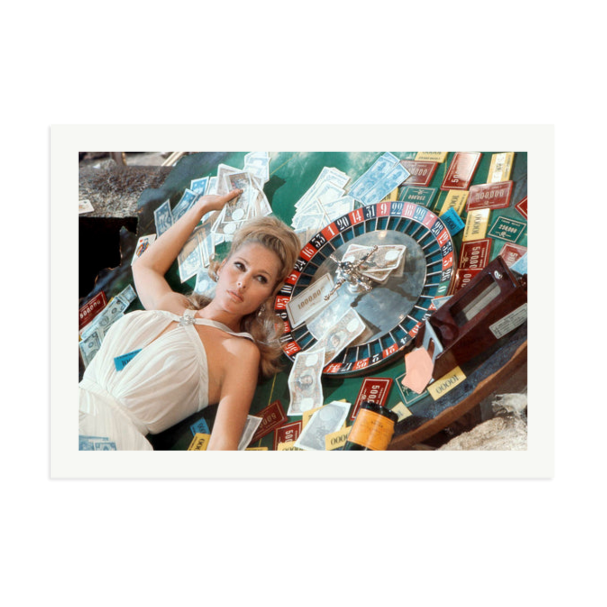 Ursula Andress at Casino Royale Framed Print Print Only XXL