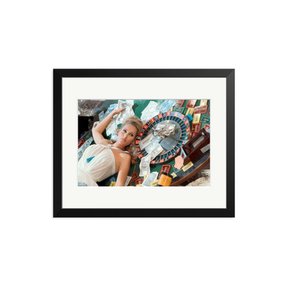 Ursula Andress at Casino Royale Framed Print Black Medium