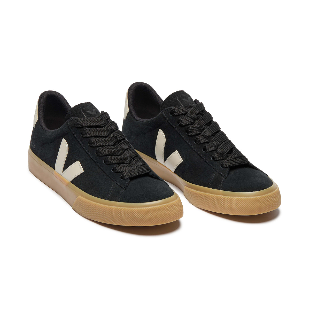 Veja Campo Bold Black Suede Sneakers