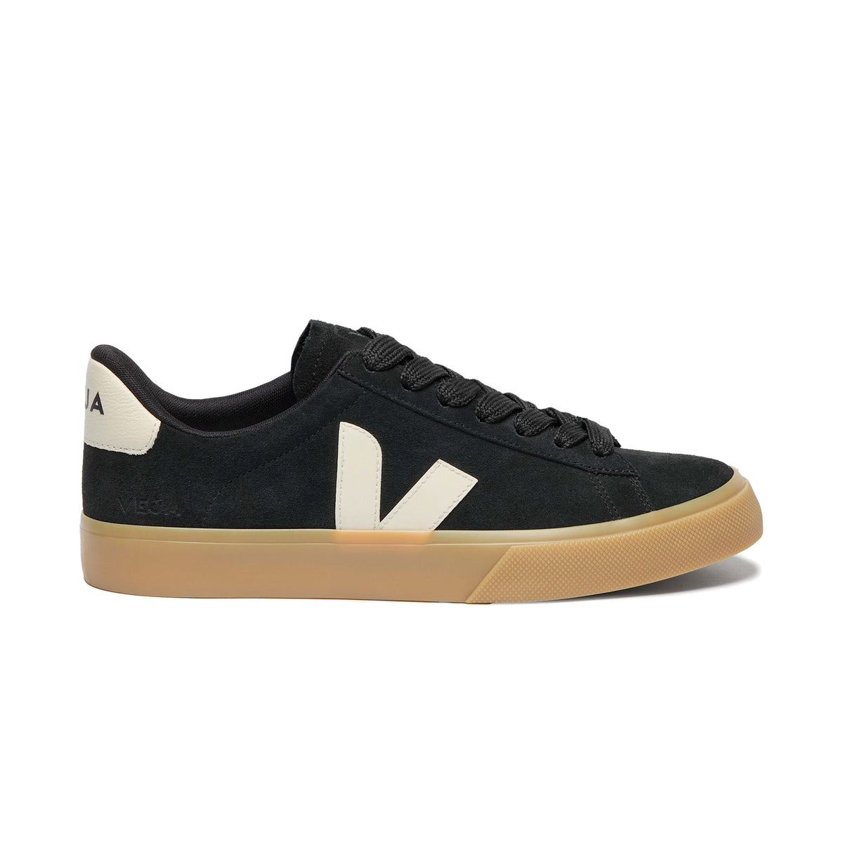 Veja Campo Bold Black Suede Sneakers US 12.5 EU 47