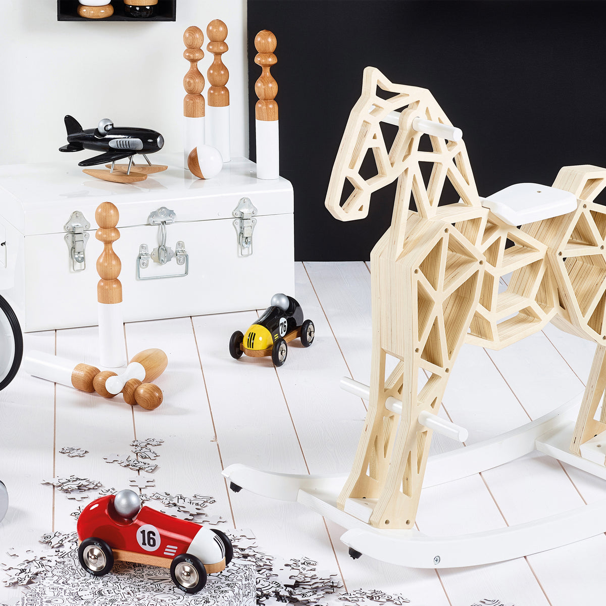 Vilac Diamond Wooden Rocking Horse
