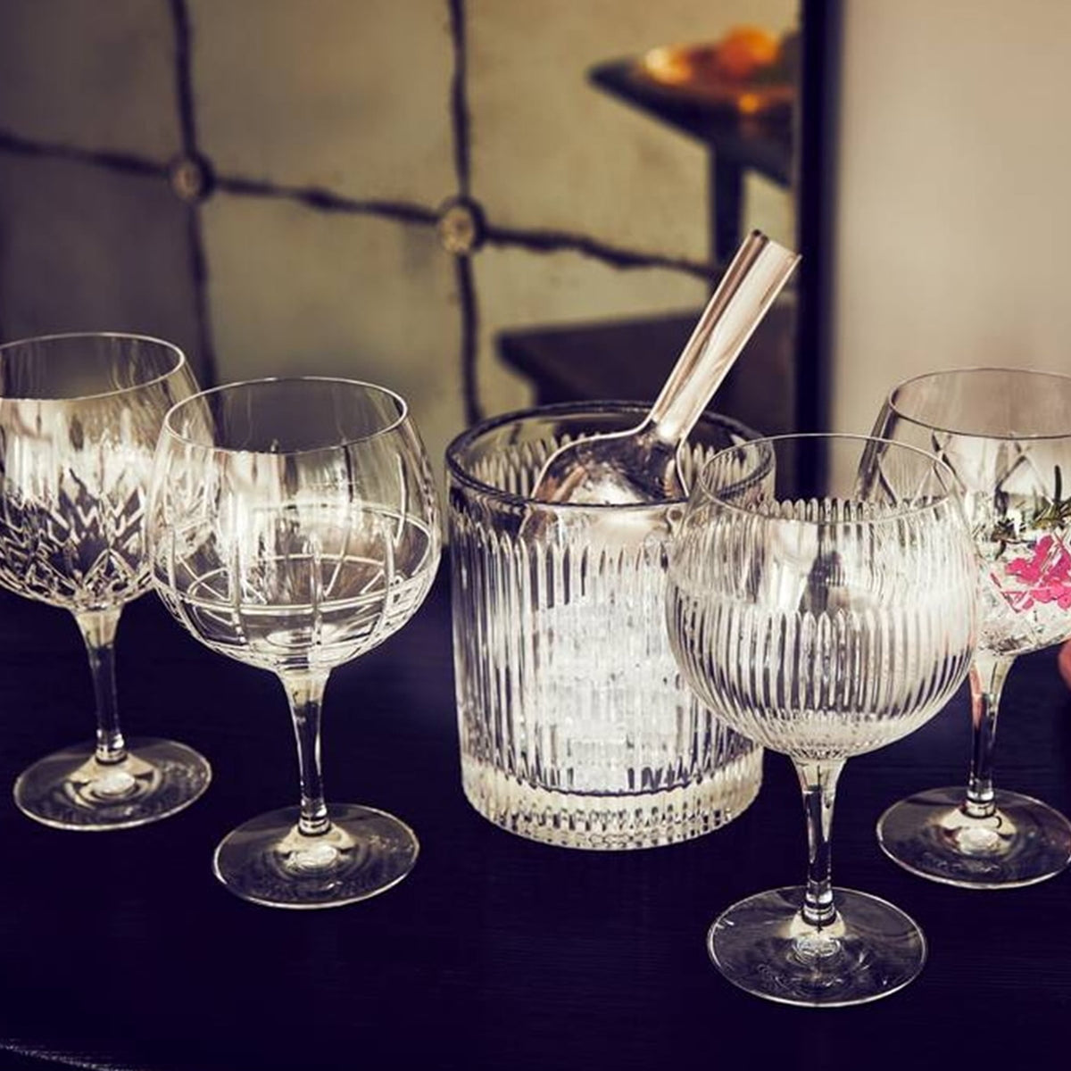 Waterford Crystal Aris Ice Bucket & Scoop