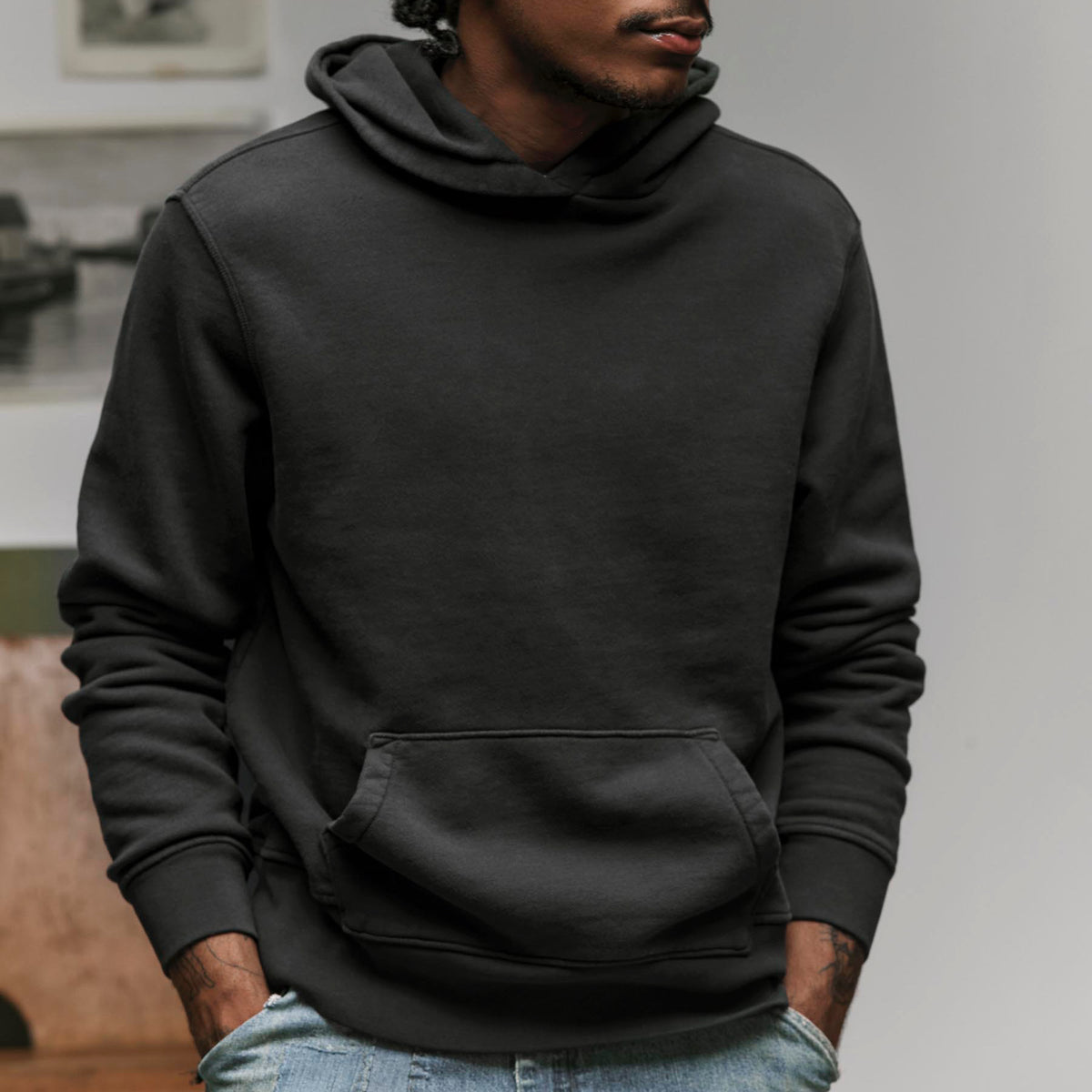 Imogene+Willie davenport hoodie in faded black