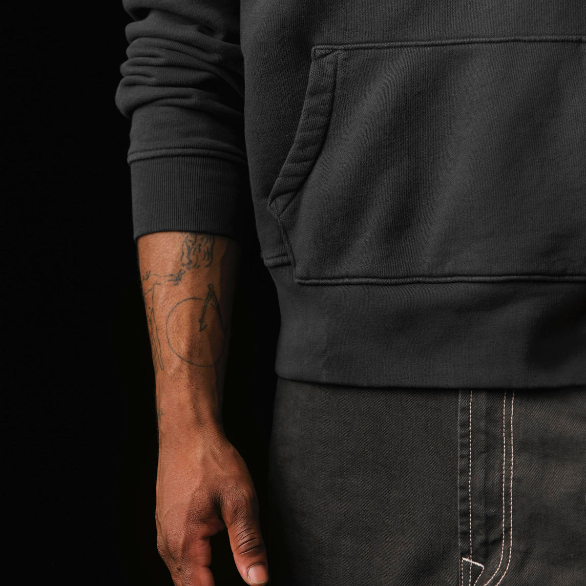 Imogene+Willie davenport hoodie in faded black