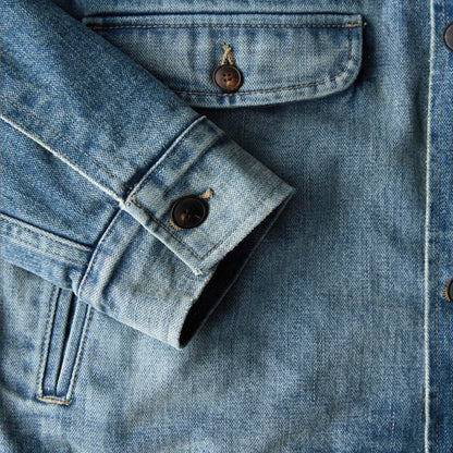 Imogene+Willie quilt lined washed denim chore coat