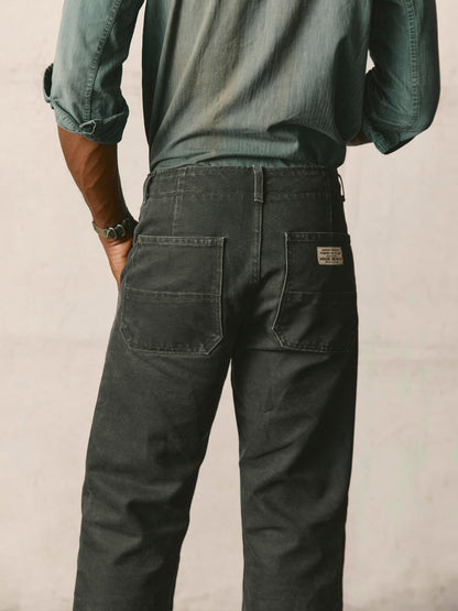 imogene + willie hencye canvas workpant in washed slate