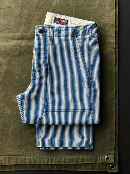 imogene + willie hencye workpant in hickory stripe