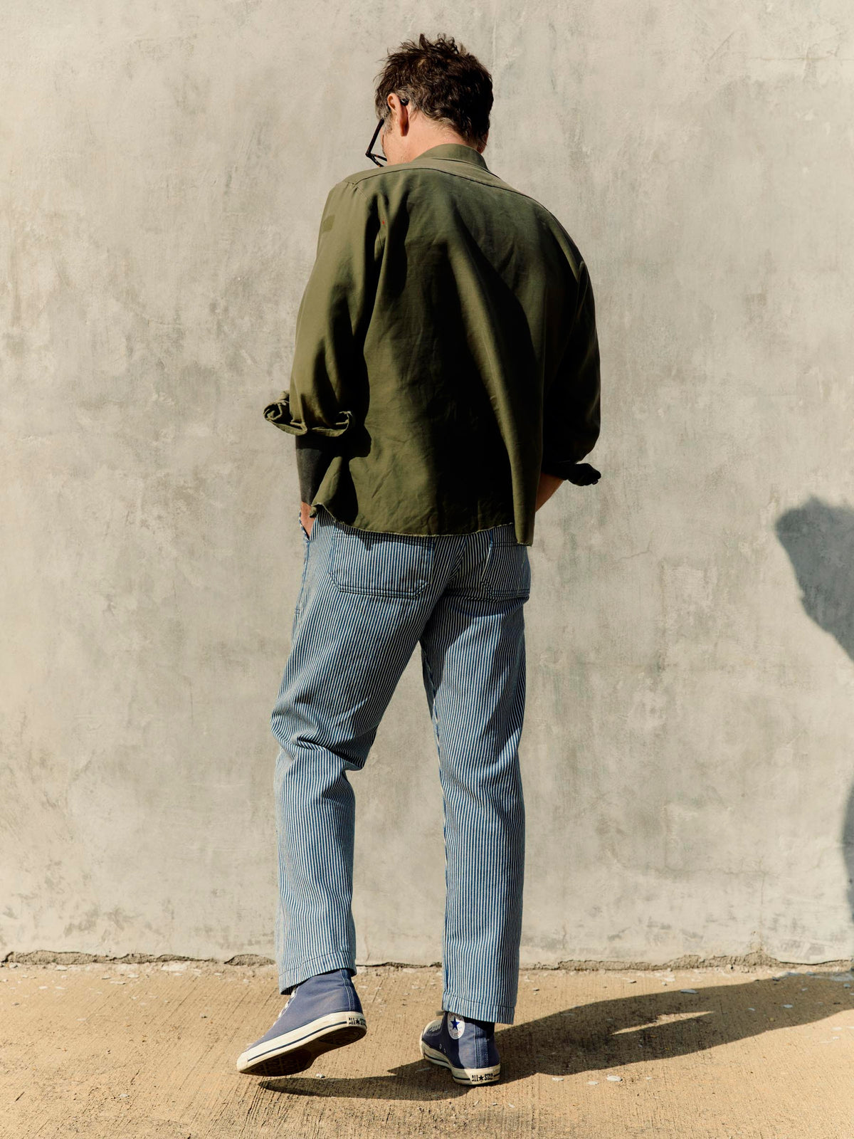 imogene + willie hencye workpant in hickory stripe