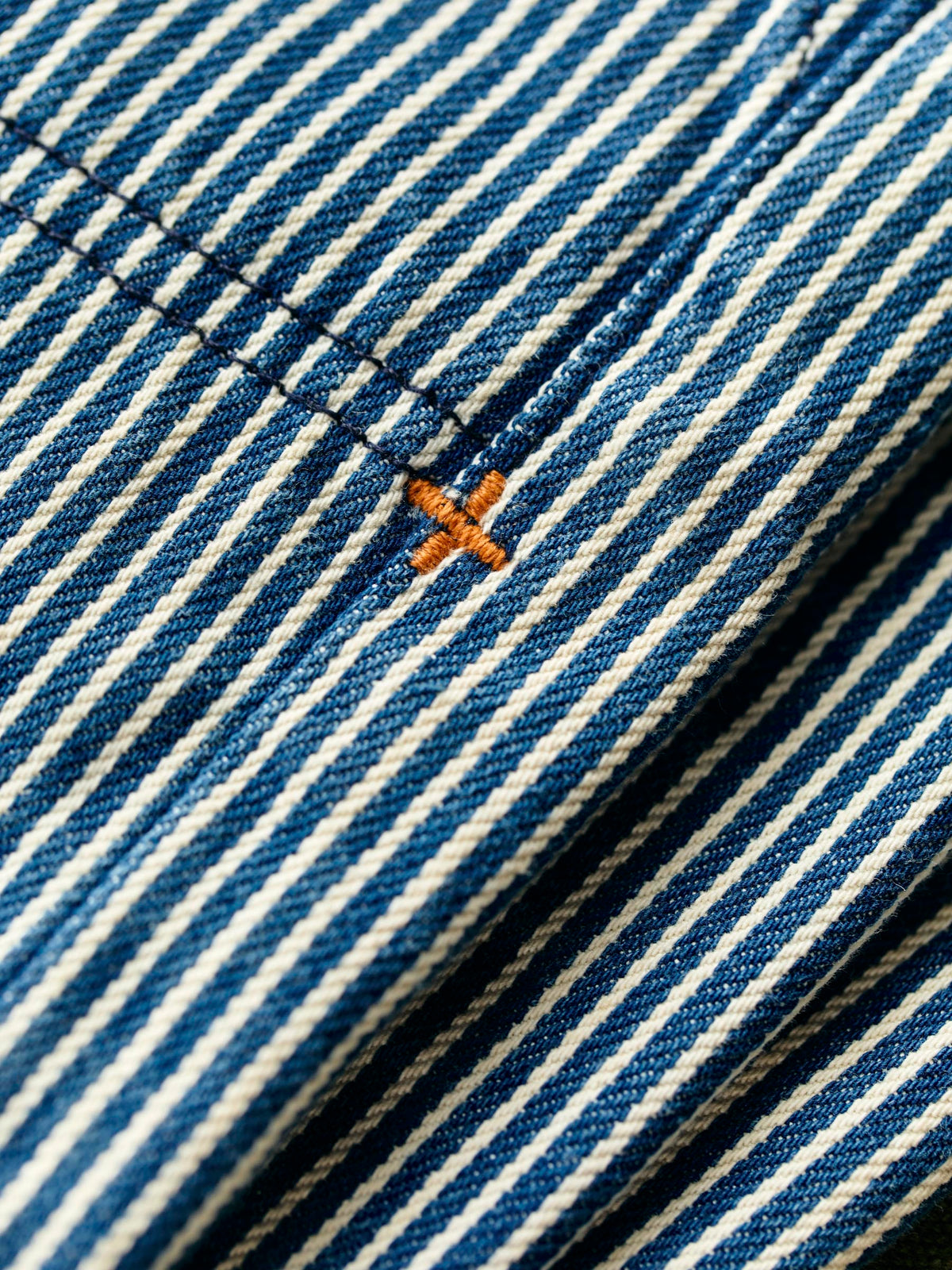 imogene + willie hencye workpant in hickory stripe