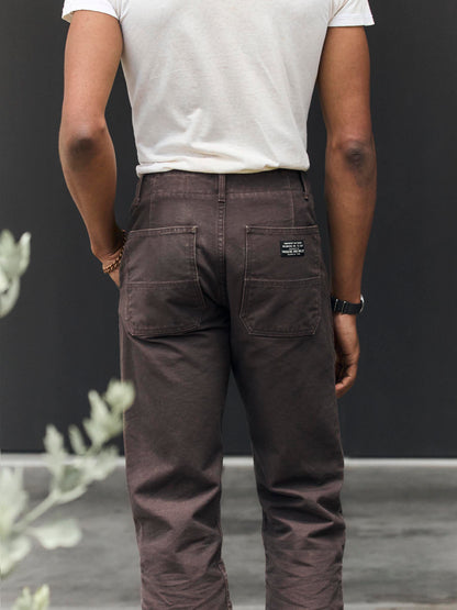 imogene + willie hencye washed canvas workpant in carob