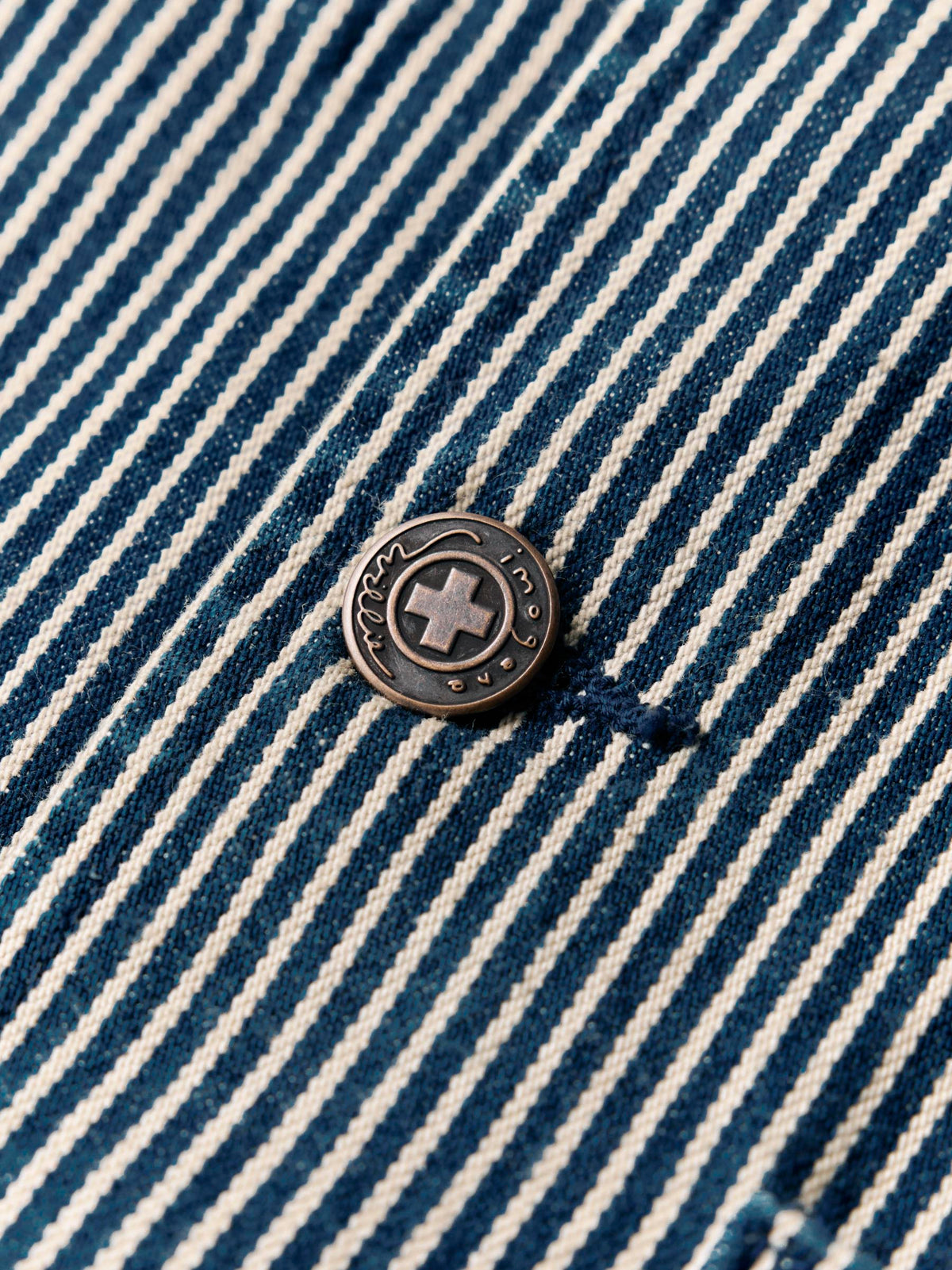 imogene + willie the utility coat in hickory stripe