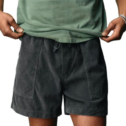 imogene + willie the lounge short in sunfaded black cord