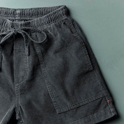 imogene + willie the lounge short in sunfaded black cord