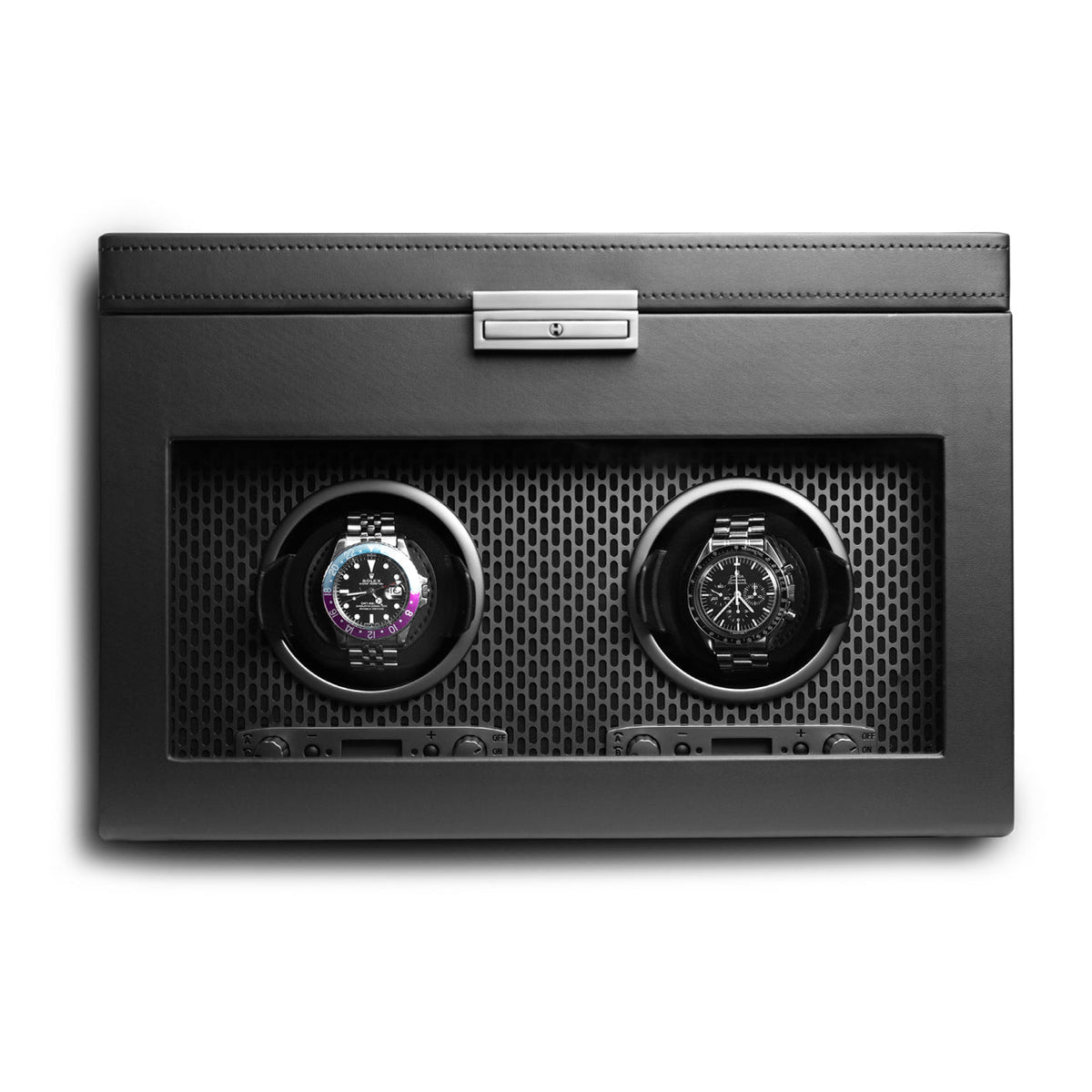 Wolf Axis Watch Winder Double Winder with Storage