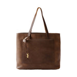 WP Standard Oversized Leather Tote - Chocolate