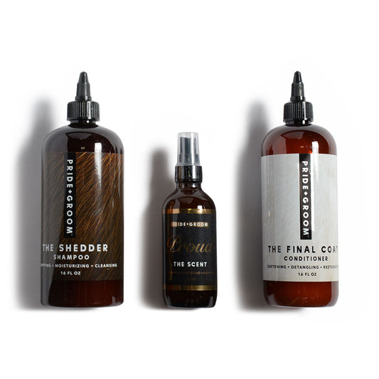 Pride & Groom Luxe Gift Set The Shedder