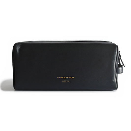 Common Projects Leather Wash Bag Black