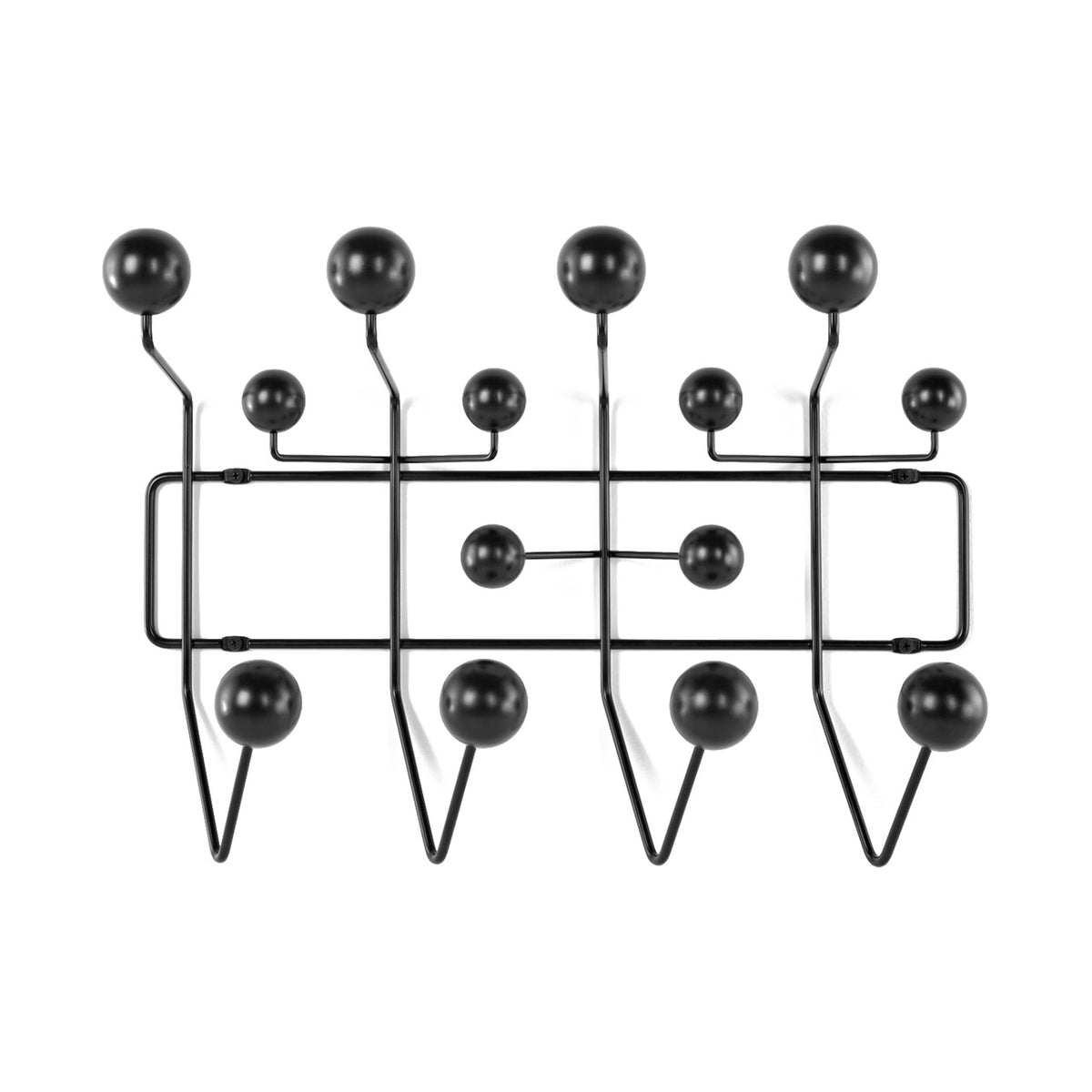Eames Hang-It-All Coat Rack Black Black