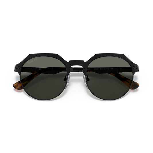 Persol 2488S Sunglasses Black Demishiny Polar Green