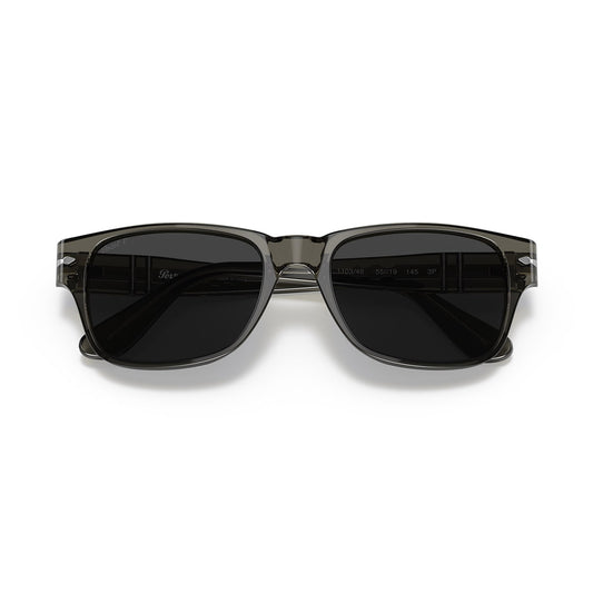 Persol 3288S Sunglasses Transparent Taupe Polar Black Lens