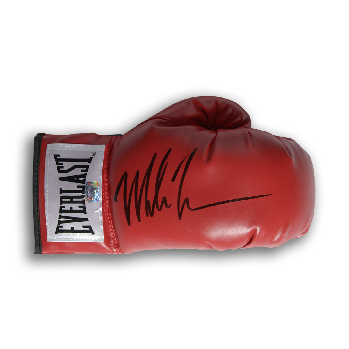 Mike Tyson Single Autographed Everlast Boxing Glove Red