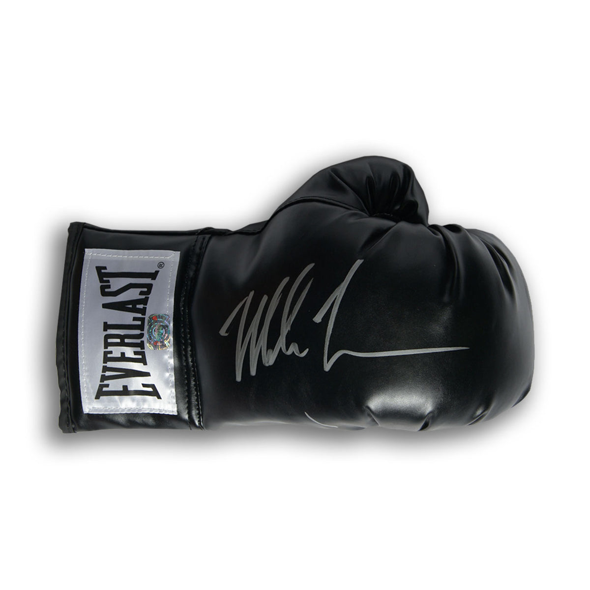 Mike Tyson Single Autographed Everlast Boxing Glove Black