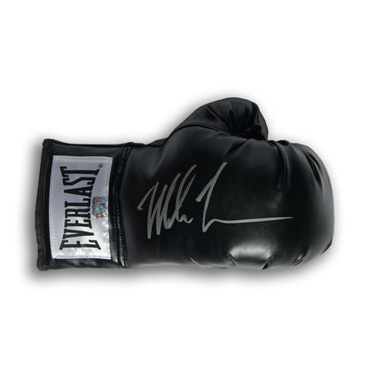 Mike Tyson Single Autographed Everlast Boxing Glove Black