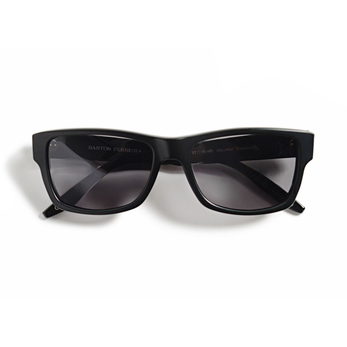 Wayne Enterprises x Uncrate x Barton Perreira Damian Sunglasses Matte Black Nocturnal Polarized