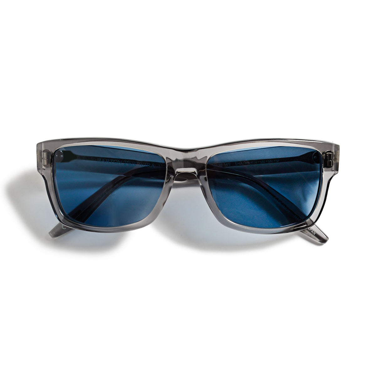 Wayne Enterprises x Uncrate x Barton Perreira Damian Sunglasses Translucent Shadow Marine Polarlized